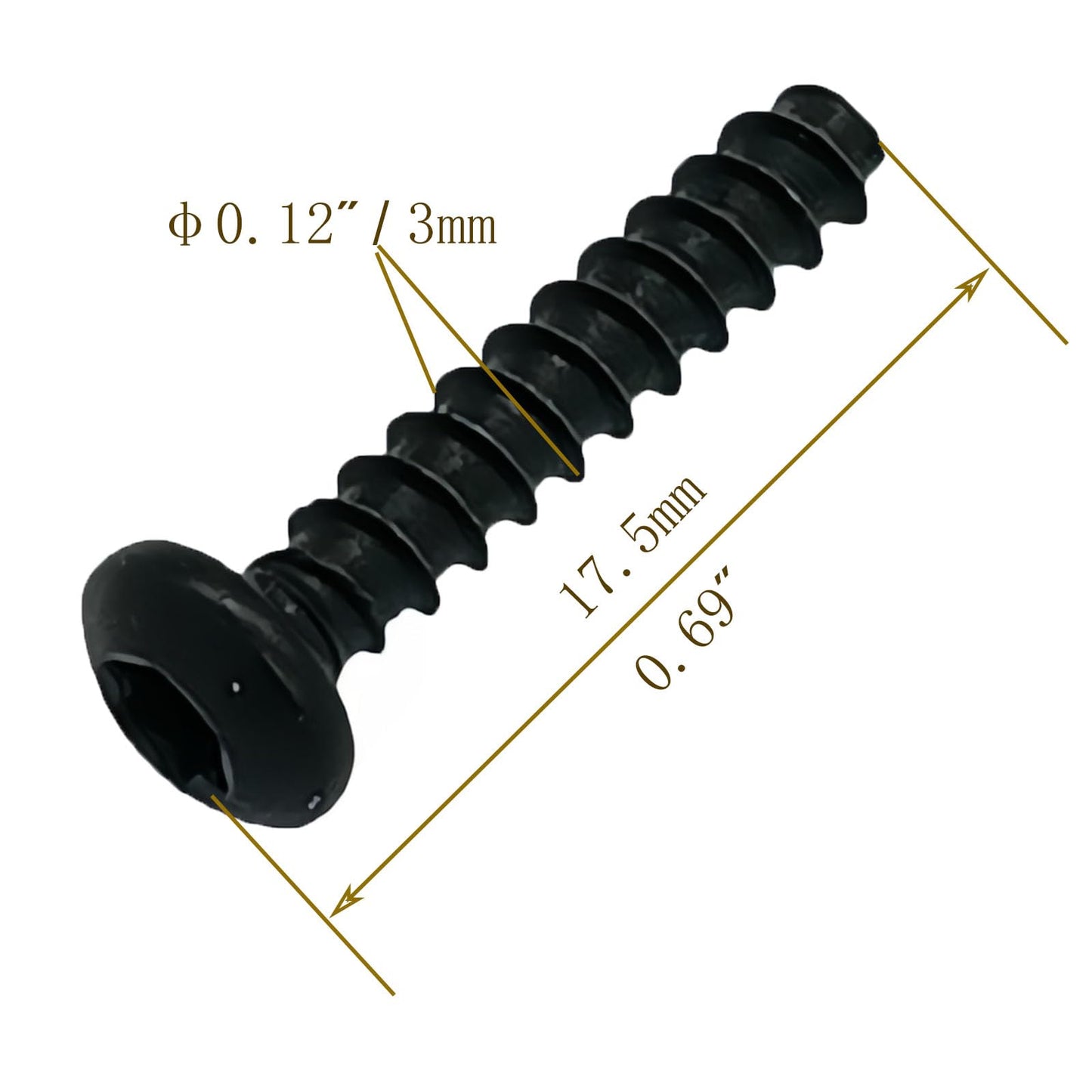 682211-00 Screws Replace for DCD780 DCF809 DCF880 DCF885 DCF886 DCF887 DCD791 DCD796 DW995 DW996 Dewalt Black&Decker Milwaukee Makita Bosch Hitachi Hilti Worx Rybic (10pcs of a lot)