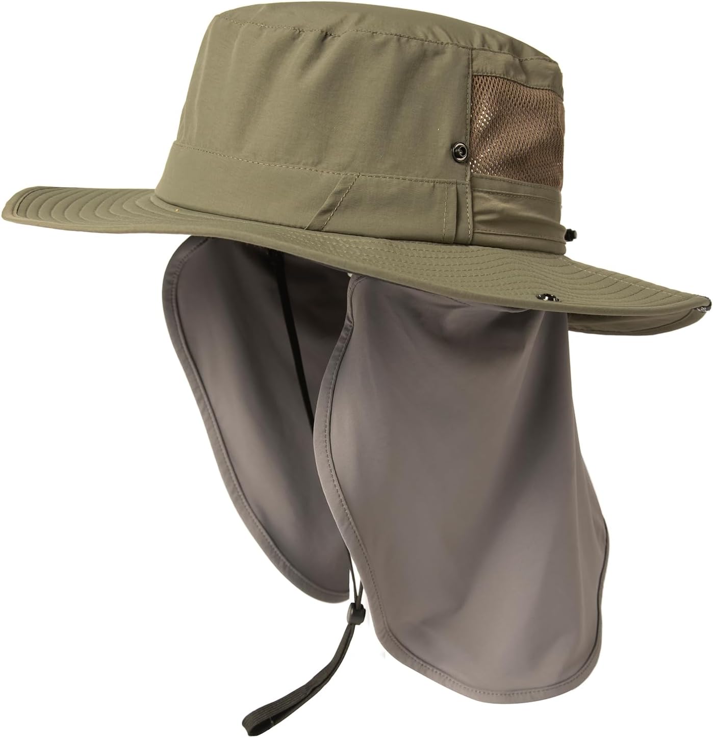 TOP-EX UVCoolix™ UV Protection Men's Sun Hat - Cooling Neck Flap & Sunglass Lock | Wide Brim Fishing Hat