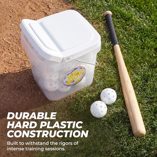 Hot Glove Practice Baseballs - Durable Plastic Baseballs Set of 40 for Batting & Training