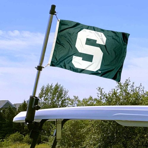 College Flags & Banners Co. Michigan State Spartans Golf Cart Flag Pole and Holder Mounting Bracket