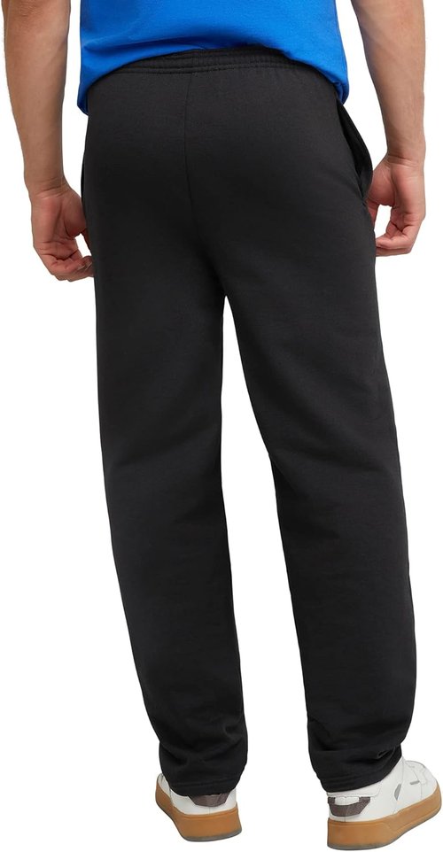 Hanes EcoSmart Sweatpants - Comfortable Athletic Lounge Pants with Pockets | Fleece, Open Hem