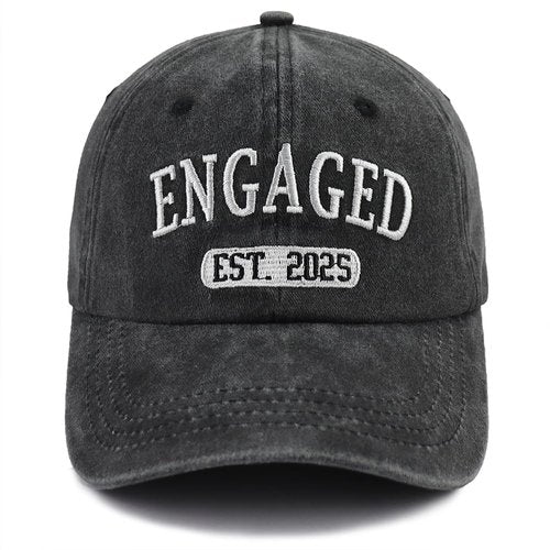 Engagement Gifts for Couples, 2025 Wedding Planner Engaged Hat, Bridal Shower Gifts for Bride to Be, Newly Engaged Baseball Cap for Valentine's Day Black
