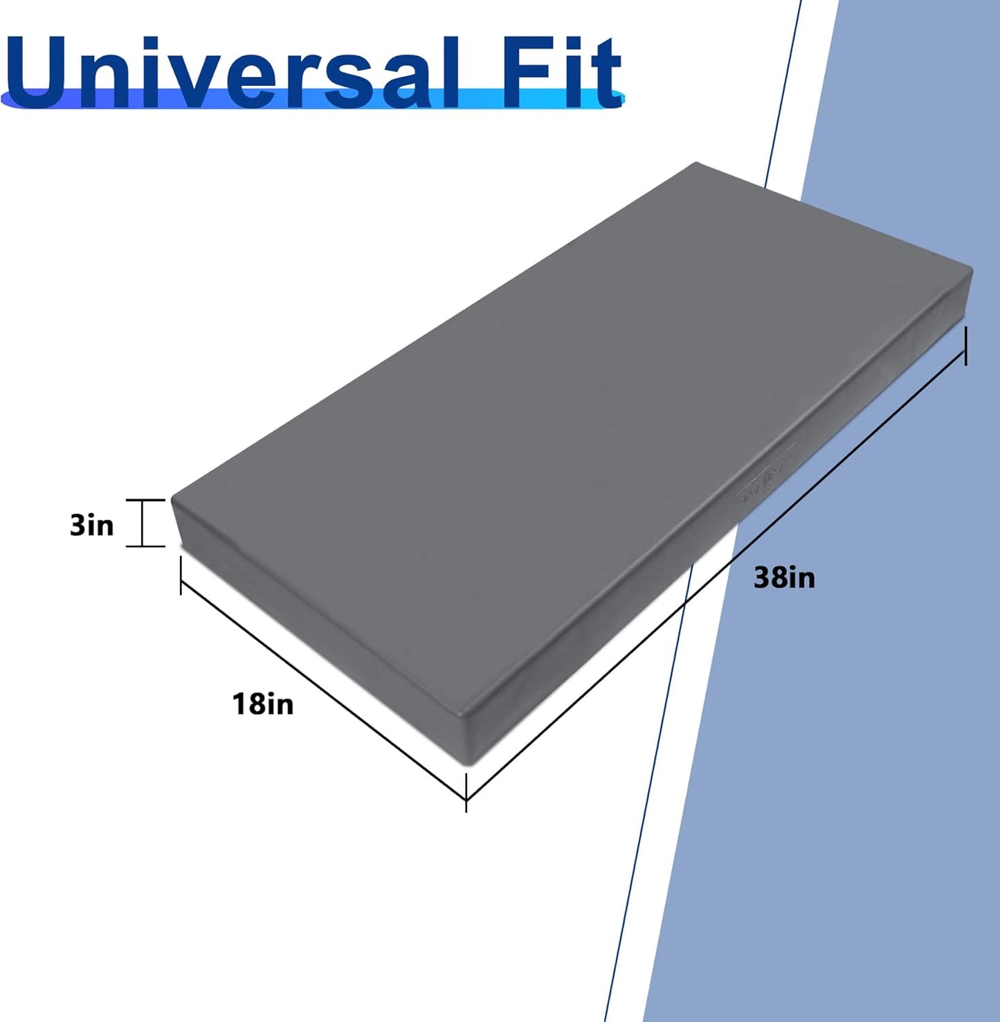 Anti-Vibration Mini Split Pads for Ductless AC & Heat Pump Systems - 38" x 18" x 3"