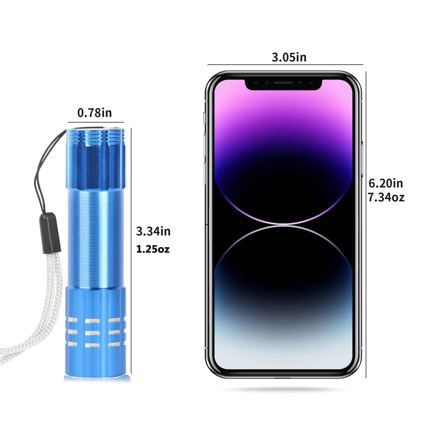 12 Pack LED Aluminum Small Rechargeable Flashlights Bulk, Powered by Built-in Rechargeable Battery with Type-C USB Cable, Slim Mini Handheld Light for Everyday Carry, Hurricane Supplies, Camping