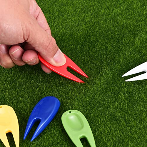 Golf Divot Tool with Ball Marker - Lightweight Plastic, Yellow