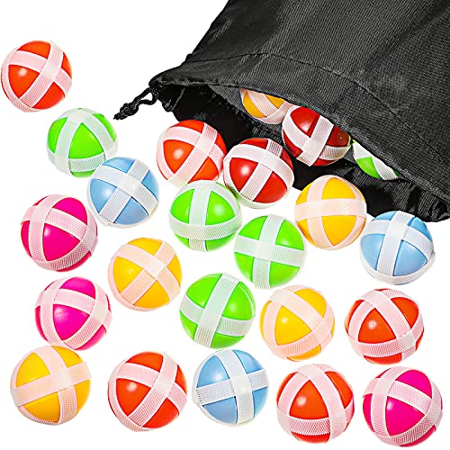 Skylety 30 Pcs Sticky Balls for Fabric Dart Board, 6 Colors