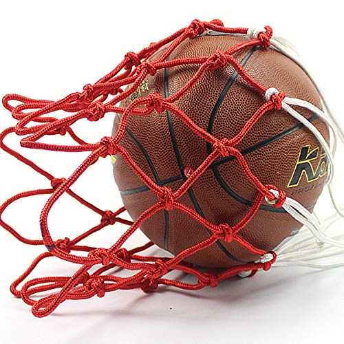 Heavy-Duty All-Weather Basketball Net - 12 Loop Replacement - Red & White