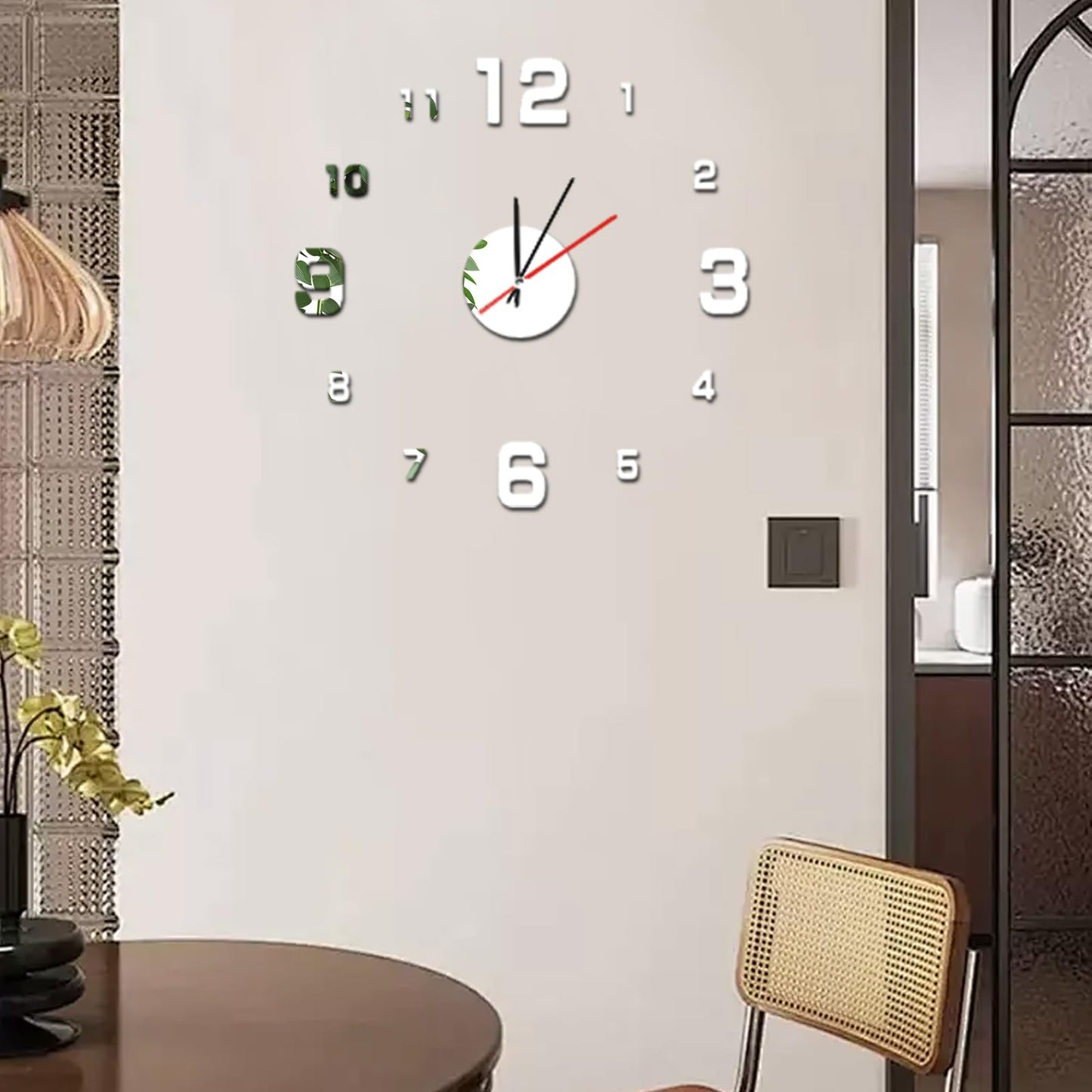 [Buy One Get Five] Acrylic Mirror Wall Stickers, 3D Teardrop Removable DIY Teardrop Peel and Stick Mirror Wall Decal Set for Living Room Bathroom Home Office Background Decorations (Silver)