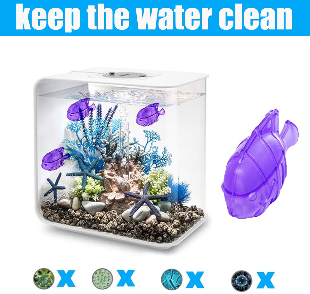 12PCS Universal Humidifier Tank Cleaner,Demineralization Cleaning Ball for Most Humidifier & Fish Tank, Purifies Water, Eliminates White Dust and Odor, Prevents Hard Water Build-Up