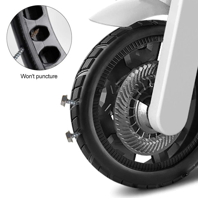 FOXNSK 8.5 Inch Solid Tire Tyre for Mijia M365, Front/Rear Rubber Tire Wheel Replacement for Electric Scooter 8 1/2x2 Anti-slip (2 PCS)