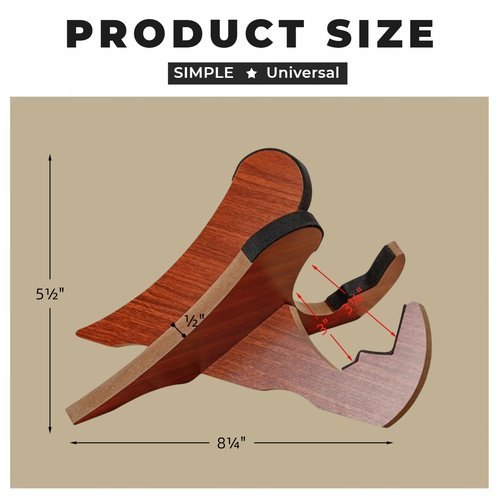 Liebemode Skateboard Floor Stand, Wood Skateboard Holder for Stakeboard Display and Storage | Space-Saving | Minimal