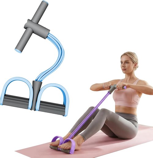 2026 Upgrade Skiennix Pedal Resistance Band - Multifunctional Elastic Yoga Band for Full Body Workouts