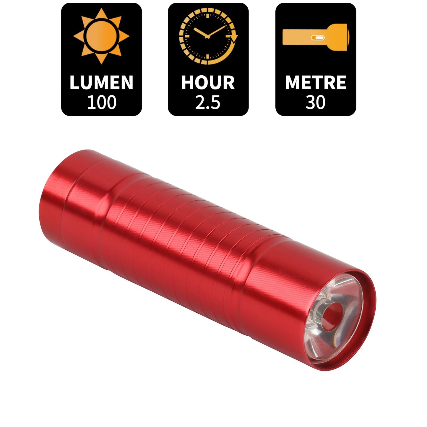 Hilngav 6 Pack Red Light Flashlight Mini, Small LED Red Flashlights Torch for Astronomy, Aviation, Night Observation and Animal Observation