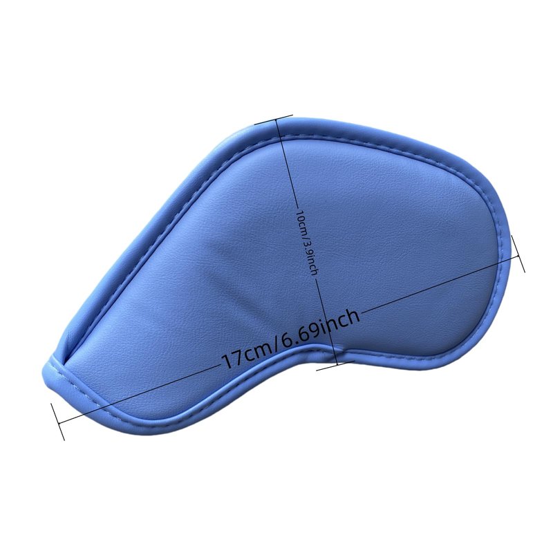 Golf Iron Club Head Covers Headcovers Set - 9pcs Golf Club Covers for Irons #5 6 7 8 9 PW SW AW XW Iron Headcovers fits for Mizuno JPX MPX and Other Brands (Blue)