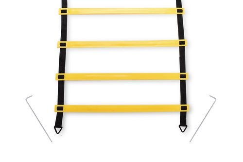 Venmark Agility Ladder, 2 Pack - Exercise and Training Ladder Set with Ground Stakes for Football, Soccer, Tennis, and More - Improves Speed & Fitness - Complete with Carrying Bag