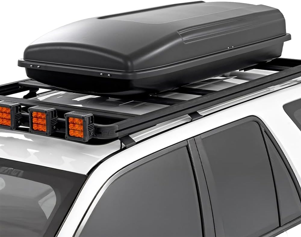 Rough Country Rooftop Cargo Box - 14.5 Cu Ft Hard Shell Storage Carrier | Lockable & Weatherproof