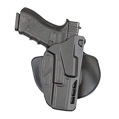 Safariland 7378 7TS ALS Concealment Holster, Flex-Paddle & Belt Loop Combo, S&W M&P 9L 5" W/O Thumb Safety w/Sf X200/X300, SafariSeven Plain Black, Right Hand