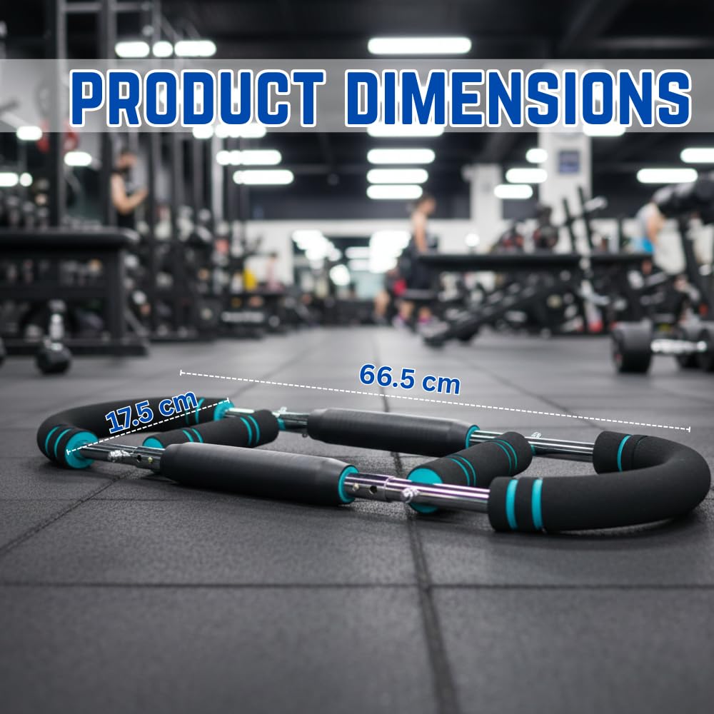 Livingstones Designs 5-in-1 Twister Arm Trainer with Bag, Gloves Pair, Bottle & Hand Gripper, Adjustable Chest Workout Equipment, Arm Trainer for Men, Chest Trainer for Men, Shoulder Muscle Training
