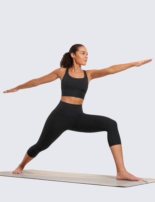 CRZ YOGA Butterluxe Yoga Capris - High Waisted Buttery Soft Leggings for Women | 19'' Crop Pants