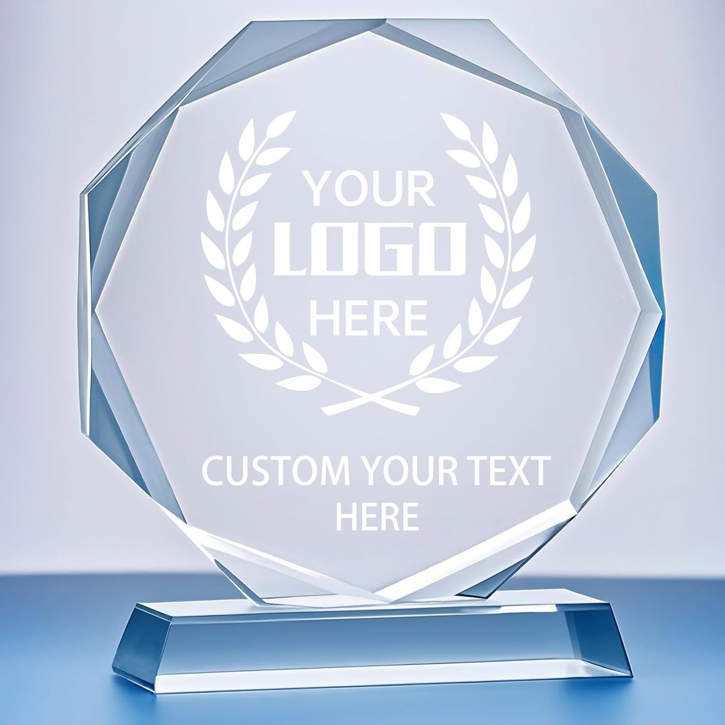 Personalized Crystal Trophy Award - Engraved Plaques for Employee Recognition | Perfect Coworker Gift