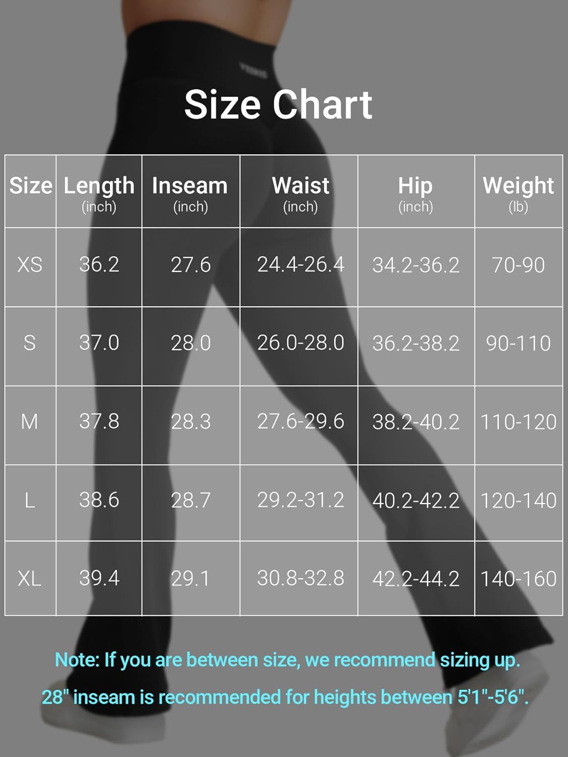 YEOREO Workout Mini Flare Leggings for Women Hidden Scrunch High Waisted Seamless Gym Leggings Brinklie 30" Yoga Pants