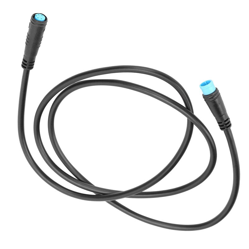 4 Pin Motor Convert Extension Cable,34.3in Waterproof 4 Pin Male to 4 Pin Female Cable Connector for Electric Bicycle E‑Bike