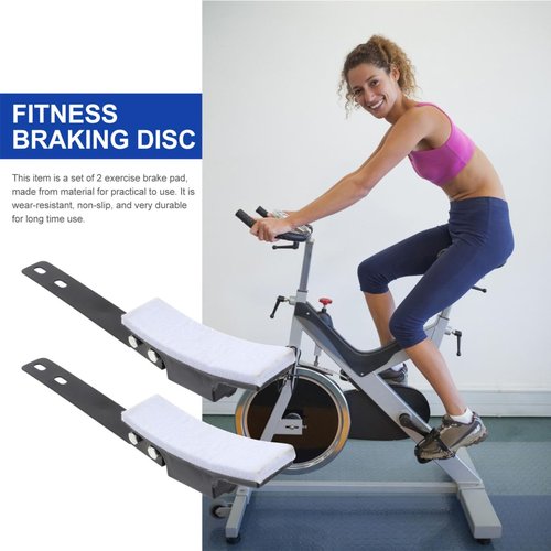 Homoyoyo 2Pcs Bicycle Brake Pads Exercise Spinning Bike Brake Pads Professional Exercise Replacement Kit Compatible for Fitness Bike Cycle Replacement for Cycling and Fitness Enthusiasts 9X1.2X1.2Inch