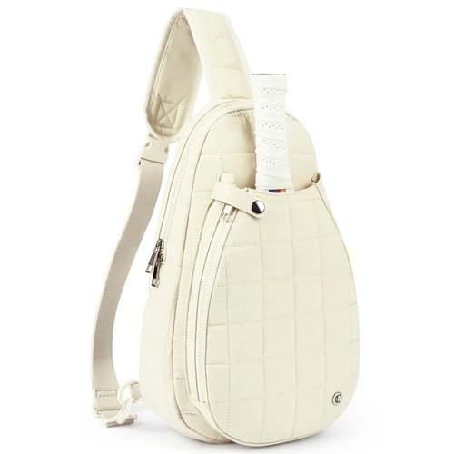 CLUCI Pickleball Bag for Women, Quilted Crossbody Bags for Women Men, Puffer Travel Sling Chest Bag