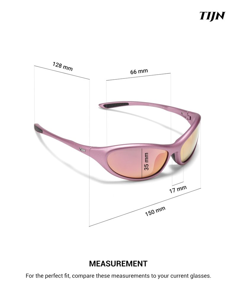 TIJN Sports Sunglasses for Men Women UV400 Wraparound Cycling Running Golf Motorcycle Glasses, Wide Fit Outdoor Shades, Vanta