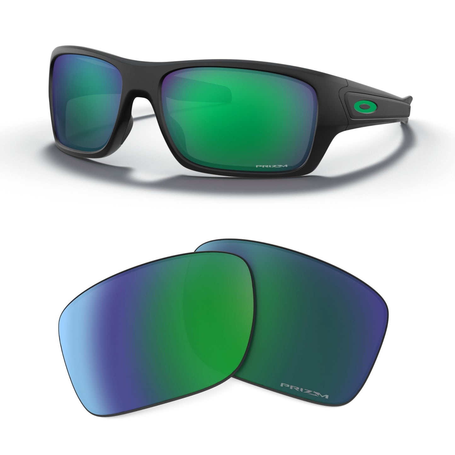 Oakley Original Turbine OO9263 00000965 PRIZM Jade Iridium Replacement Lenses For Men For Women -FRAMES NOT INCLUDED
