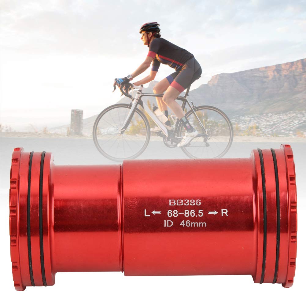 Shipenophy BB386 EVO PF30 High durability BB386 EVO PF30 Alloy Frame Bottom Bracket Accessory for Home Entertainment for School Sports(red)