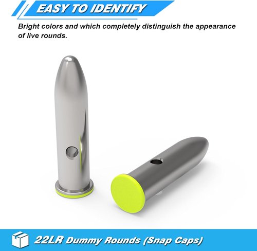 Artemis Snap Caps - Reusable Training Dummy Rounds for Dry Fire Practice | Realistic Weight & Multiple Styles