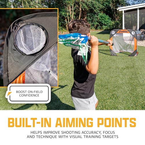 Youth Lacrosse Pop-Up Goal – 3'x3' Portable Net with Carrying Case