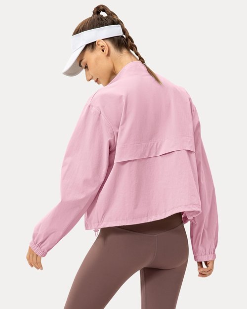 Locachy Women's Lightweight Zip-Up Athletic Jacket - Windproof & Sun Protection | Perfect for Outdoor Workouts
