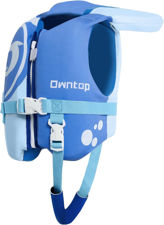 Owntop Toddler Swim Vest - Kids Float Jacket with Adjustable Safety Straps | For Ages 1-6, 20-50 lbs