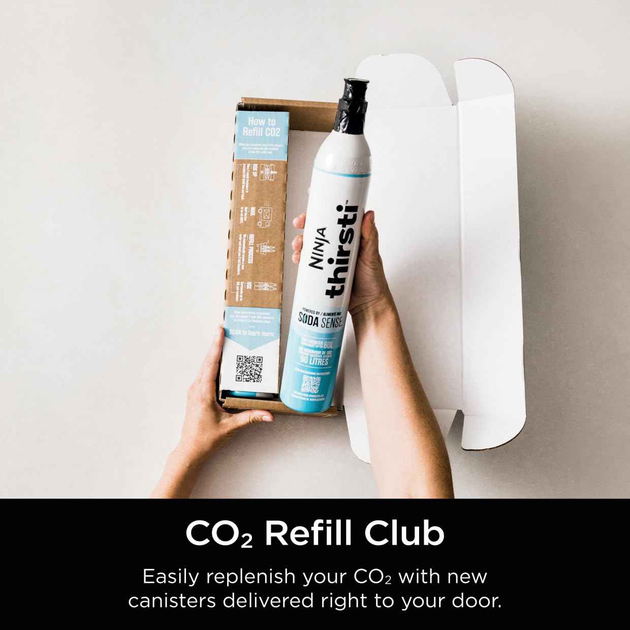 Ninja WCX02CO2 Thirsti 60L CO2 Canister 2-Pack