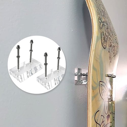 BUIYLV Skateboard Hanger 2 PCS Wall Mount Deck Rack for Skateboards Deck Display and Storage