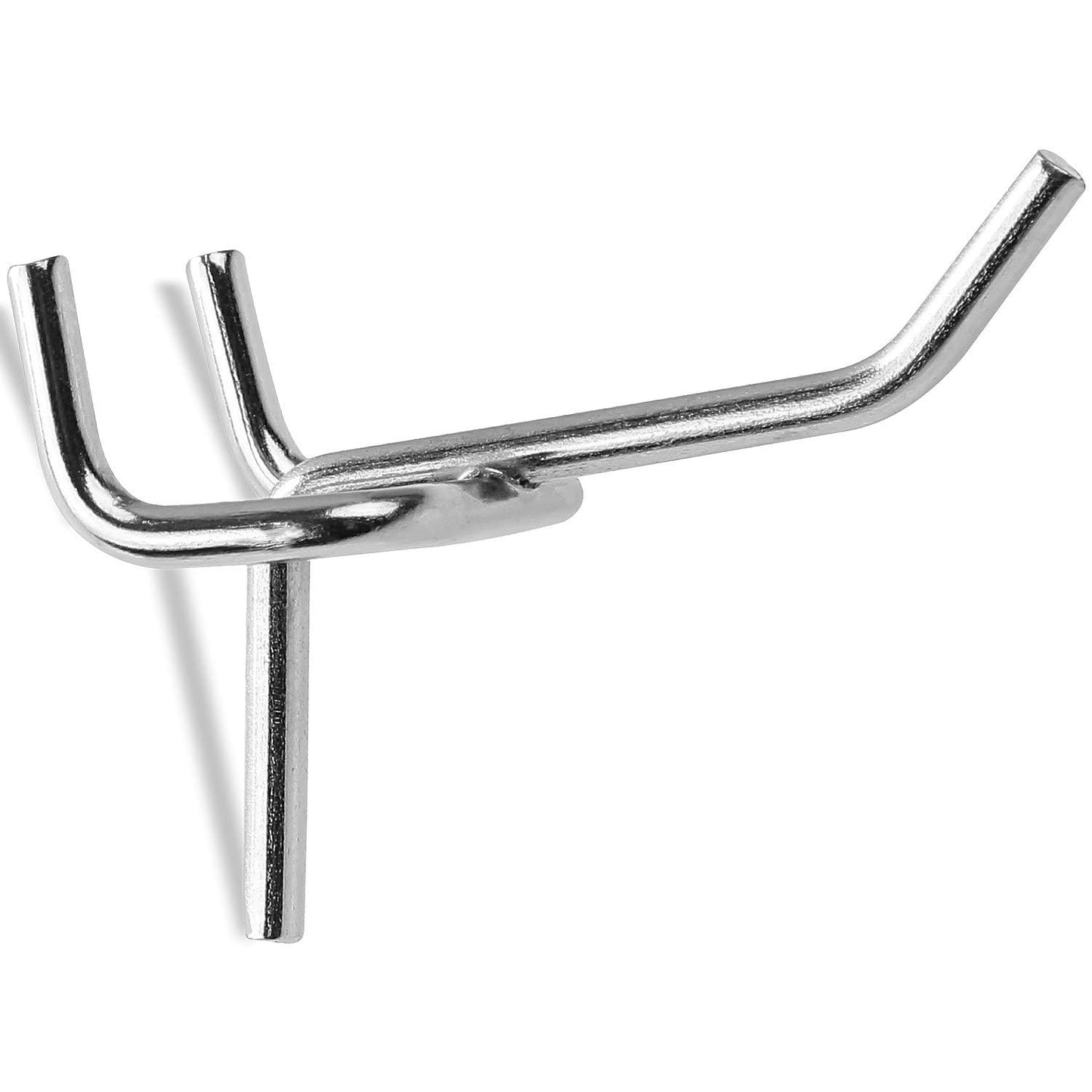 JMIATRY 100PCS Metal Pegboard Hooks 1 Inch Pegboard Hooks 1/8" Diameter Heavy Duty Board Shelving Peg Board Hook for 1/4" - 1/8” Thick Metal Perforated Pegboards, Pegboards Counters Display, Crafts