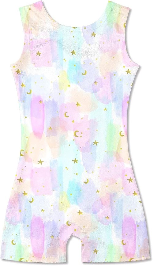 Idgreatim Gymnastics Leotards for Girls - Sparkly Biketards & Unitards | Sizes 2-10