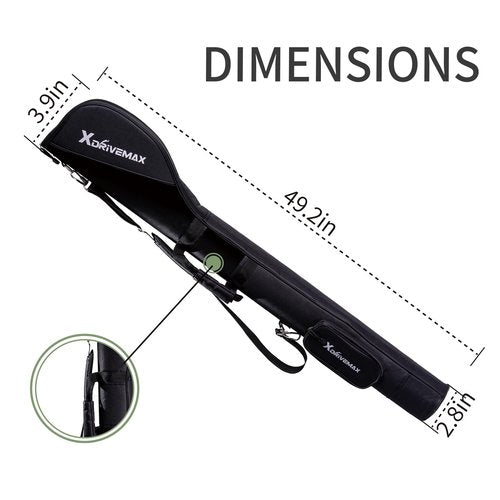 Golf Stand Bag, Lightweight Golf Carry Bag with Full-Length Zipper Protection, Sturdy Golf Club Bag for Multiple Pieces, Driving Range, Par 3 and Executive Courses