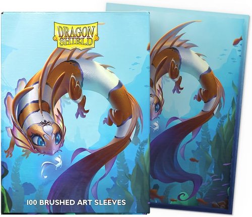 Dragon Shield | Brushed Art Sleeves | Cinderfin | 100 Count - Durable & Smooth TCG Sleeves for Pokémon, Flesh & Blood, One Piece & Magic the Gathering