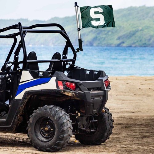 College Flags & Banners Co. Michigan State Spartans Golf Cart Flag Pole and Holder Mounting Bracket