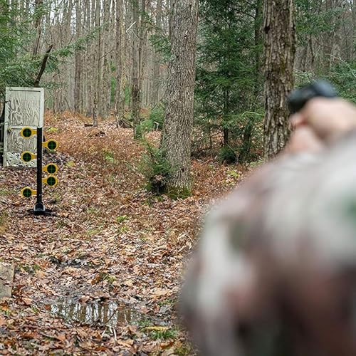 NYEONHRT 3" Shooting Targets 250 Pcs Fluorescent Yellow Self-Adhesive Reactive Target Sheets