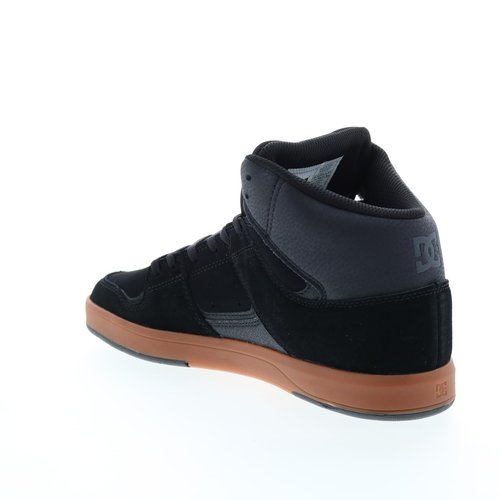 DC Mens Cure Casual High-Top Skate Shoes Sneakers Black/Gum 1 13 D - Medium