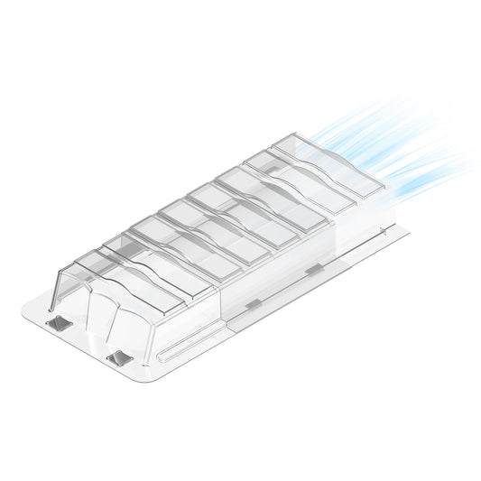 Sideways Magnetic Vent Extender for Under Furniture, Floor Resiter Vent Deflector Fits Vents 3" - 6" Wide (1PCS)