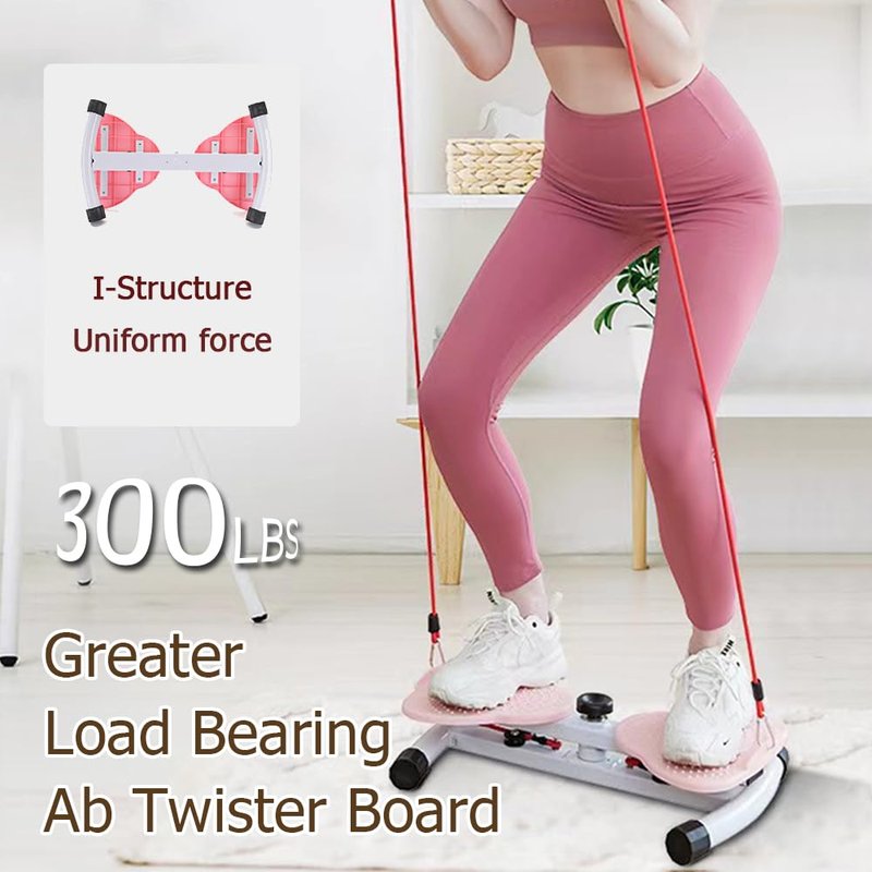 Waist Twist Machine, Ab Wasit Board with 300 lbs Weight Capacity, Ab Machine for Slim Waist and Core Ab Exercise, waist trainer for women Men, Home Gym Exercise Equipment (Blue)