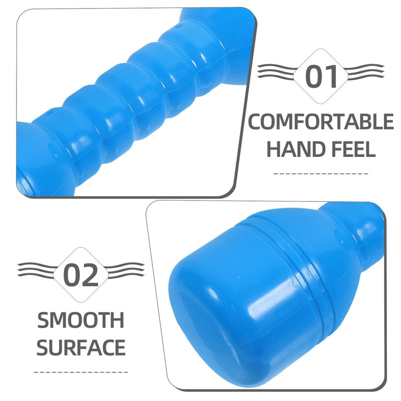 TOYANDONA Kids Dumbbells Set of 2 Lightweight Plastic Hand Weights for Toddlers Exercise Fitness Gym Equipment Strength Training 7.48 Inch