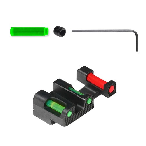 TAG PRECISION TSF TAC Fiber Optic Gun Sights Compatible with Beretta M9A4 & 92Xi | Durable Compact Ultra-Bright Front & Rear Tactical Handgun Sights with Easy-to-Use FiberLok Technology
