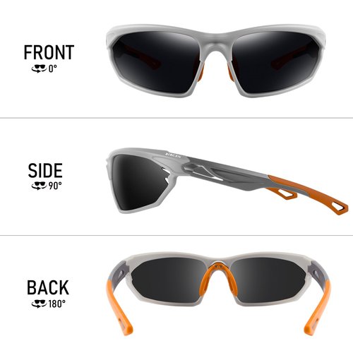 BIRCEN Polarized Sunglasses for Men UV - Protection Classic Shades for Driving Sports Fishing with Al-Mg Metal Frame