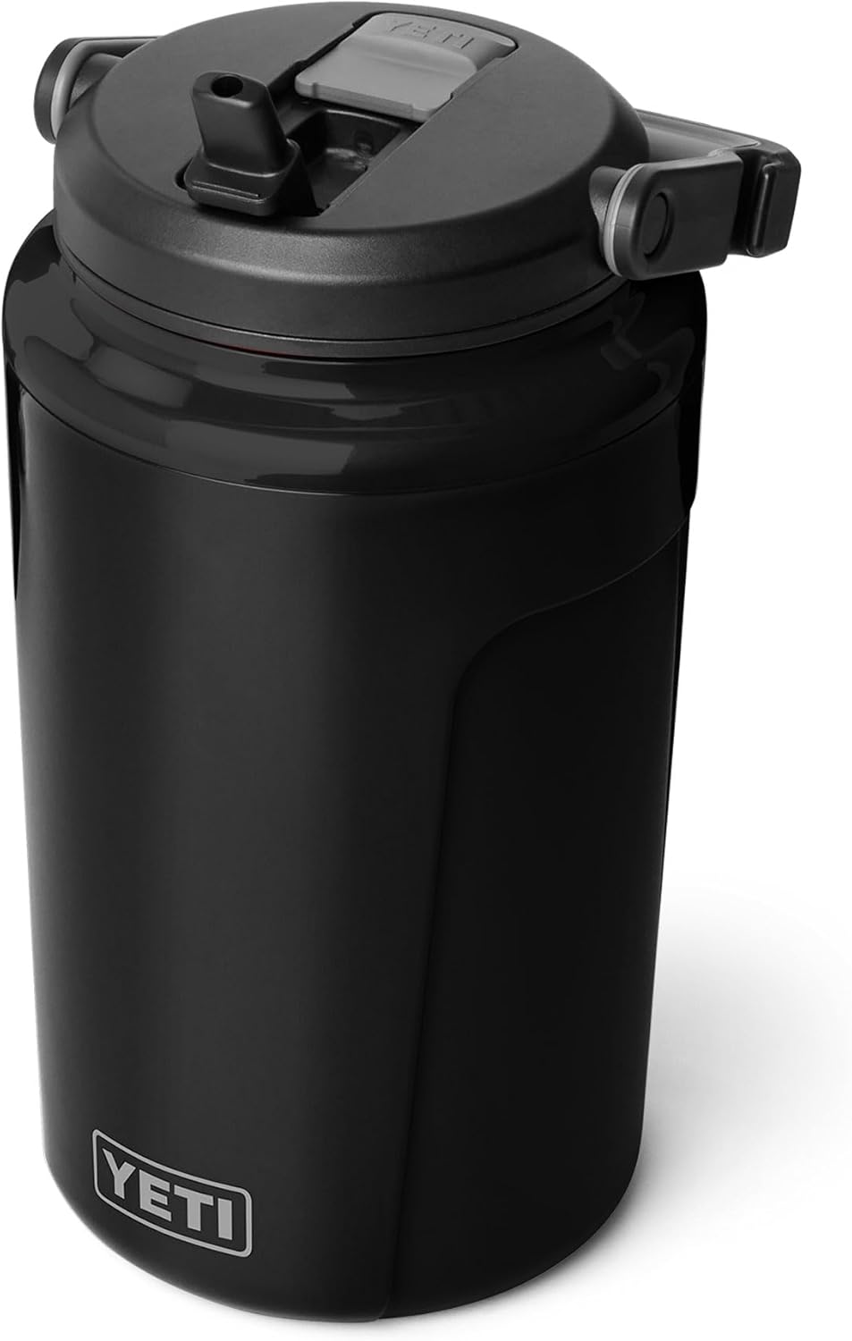 YETI Silo Half Gallon Insulated Water Jug - Leakproof Sports Bottle with Straw Cap & Fence Hook Handle - Black